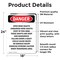 Signmission 24 in Height, 18 in Width, Vinyl Decal, Rectangle OS-2PACK-DS-D-1824-V-1876 - alternate 3